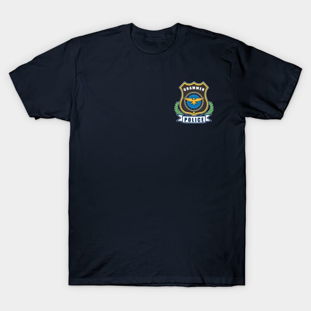 Grammar Police T-Shirt by blackcheetah